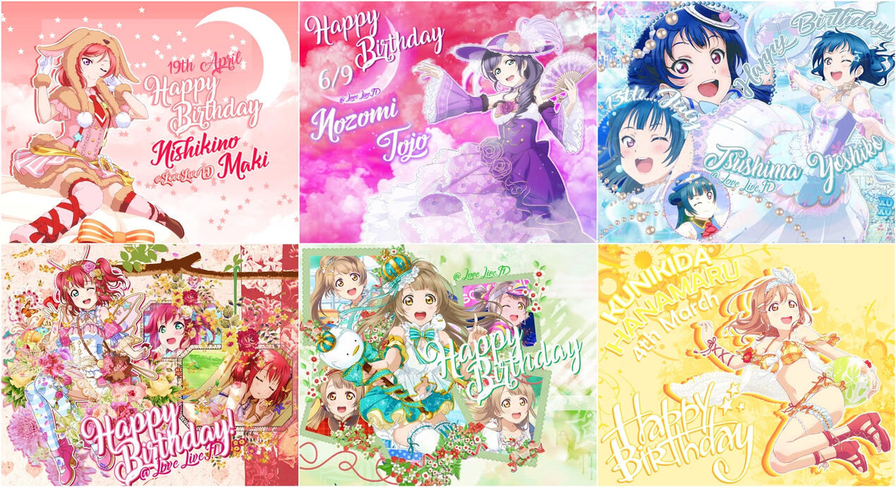 Love Live Wallpaper Commissions by @LoveLiveID